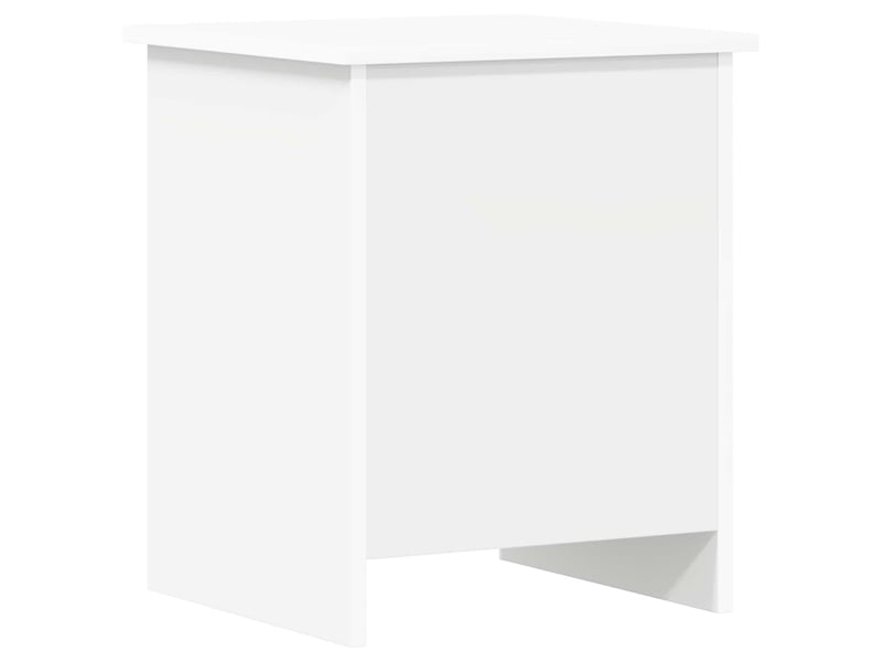  Coffre de rangement blanc 40x40x50 cm bois d'ingénierie  - Conforama A