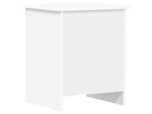Coffre de rangement blanc 40x40x50 cm bois d'ingénierie