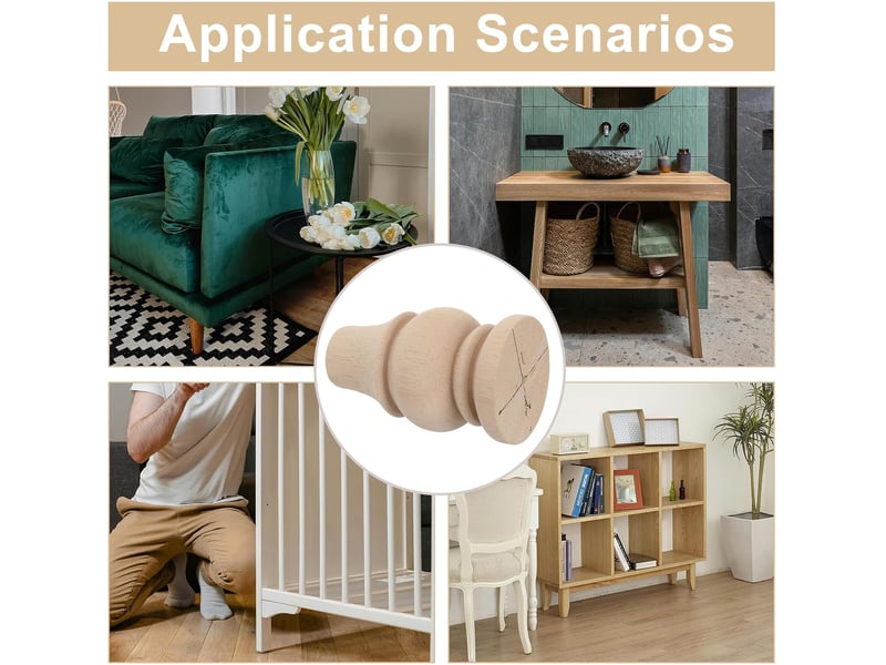 Meubles bois massif style français pour canapé table et armoire de remplacement ronds polyvalents pour diy et réparation - Conforama C