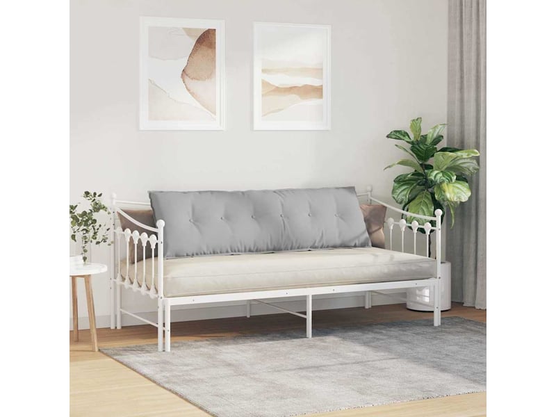 Coussin de dos, coussin de dossier gris nuage 160 x 19 x 50 cm tissu cf54738 - Conforama D