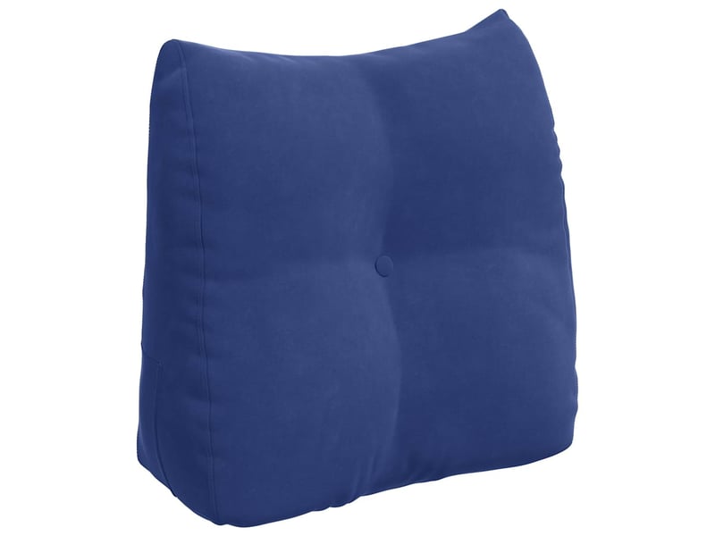  Coussin de dos, coussin de dossier bleu police 45 x 24 x 50 cm velours cf54567  - Conforama A