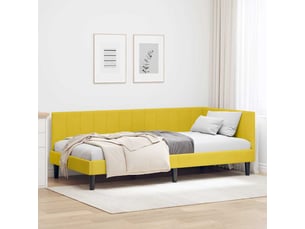 Lit simple 90x200 cm    coloris jaune