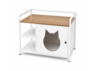 Table basse rectangulaire coloris bicolore <strong>HAVRYA</strong> <strong></strong> - 54 cmx76 cm