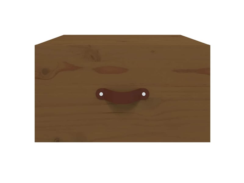 Table de chevet chanmbre, table d'appoint murale marron miel 40x29,5x22 cm  - Conforama E