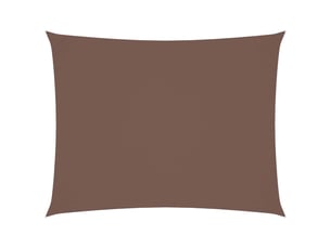 Voile de parasol - voile d'ombrage tissu oxford rectangulaire 3x4,5 m marron
