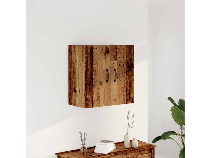  Armoire murale salon, meuble de rangement vieux bois 60x31x60 cm bois d'ingénierie shl3652  - Conforama C