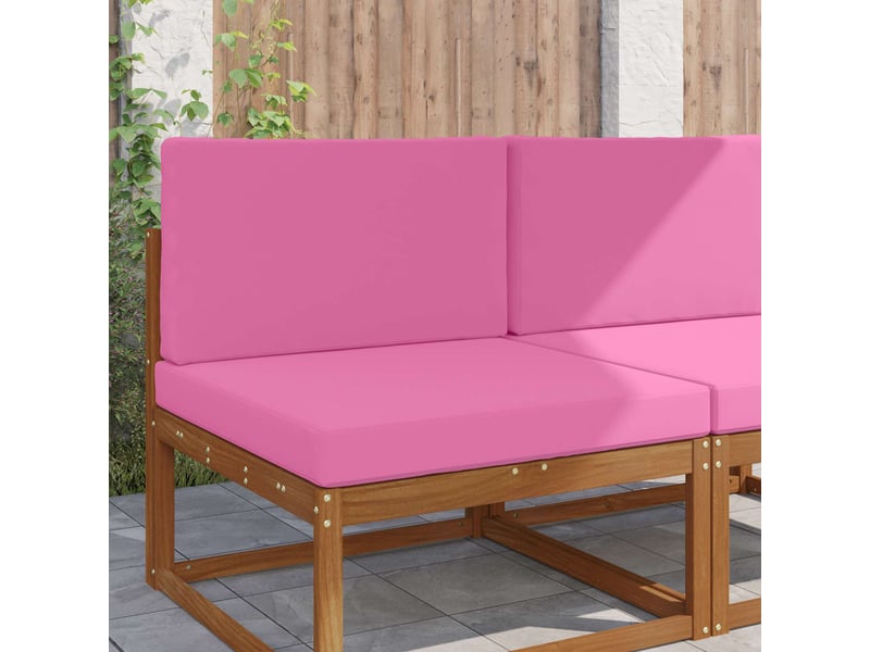  Coussin de canapé d'extérieur, coussin de chaise polyester rose 80 x 80 cm cf54144  - Conforama B