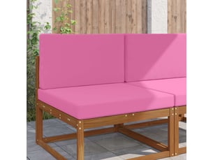 Coussin de canapé d'extérieur, coussin de chaise polyester rose 80 x 80 cm cf54144