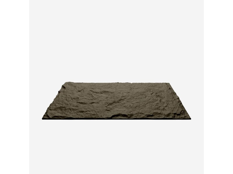 Panneaux décoratifs 3d effet pierre en pu, lot de 10, 120x60x3 - gris foncé - Conforama D