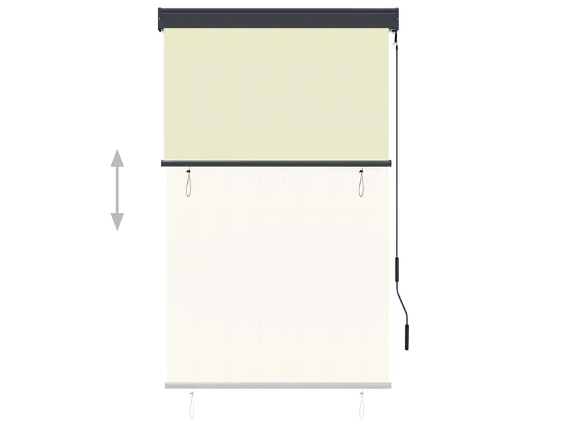  Store enrouleur, store roulant d'extérieur 100 x 250 cm crème cf47288  - Conforama C