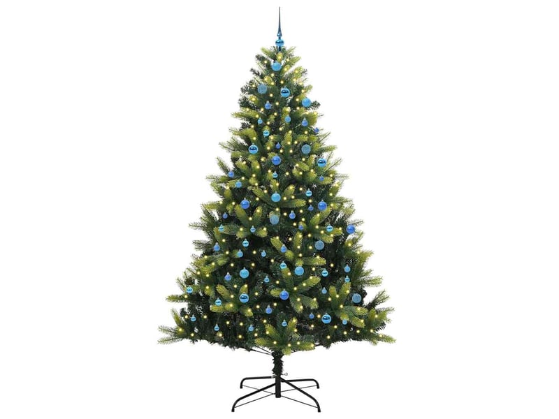  Sapin de noël, arbre de noël artificiel en silicone flexible 300 leds vert shl791  - Conforama C