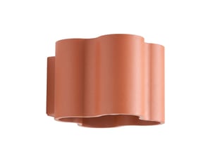 Applique ovio ocre rouge g9 aluminium moderne 10x12x14.5cm