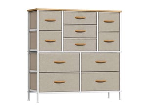 Chiffonnier 11 tiroir(s) <strong>GENERIC HOME</strong> <strong></strong> coloris beige largeur 30 cm hauteur 97 cm
