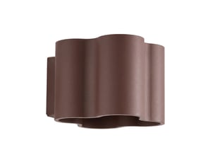 Applique ovio brune g9 aluminium moderne 10x12x14.5cm