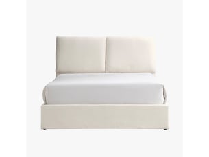 Lit coffre 140x190 cm <strong>MOBILIER DECO</strong>  <strong>ZYRA-140X190-BEI</strong> coloris beige