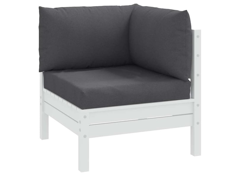  Lot de 3 coussins de palette, coussins de canapé anthracite mélangé tissu cf59649  - Conforama B