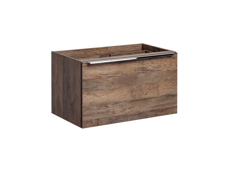 Ensemble salle de bain double vasques blanches 160 cm + cabinets miroirs - rosario oak - Conforama E