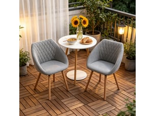 Fauteuil élégance lot de 2, chaise salle à manger, bureau et conférence, siège salon doux