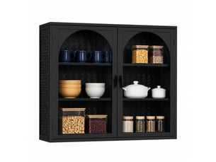Vitrine coloris noir 3 étagère(s) HAUSS SPOLE  - 70 cmx60 cm