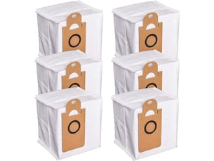 Lot de 6 sacs à poussière étanches de grande capacité compatibles avec proscenic m7 pro m7 max m8 pro pour neabot nomo n1+ n1 plus n2