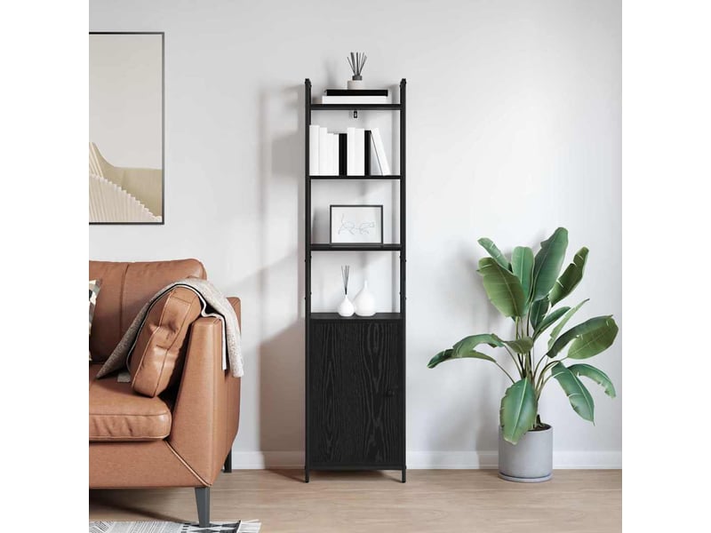  Bibliothèque 6 niveaux, armoire à livres 40 x 24 x 161 cm bois d'ingénierie shl2809  - Conforama D