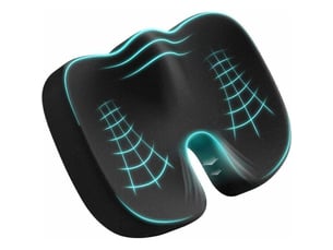 Coussin coccyx coussin de siège en mousse à mémoire coussin ergonomique pour bureau voiture fauteuil roulant
