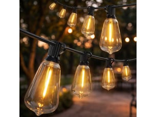 Guirlande lumineuse rideau de 50 led, 18 m de longueur, étanche aux projections d'eau (ip44), pour la décoration intérieure et extérieure