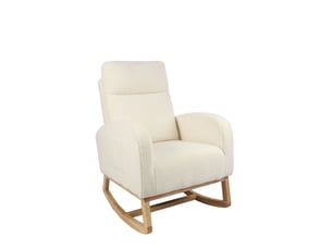 Fauteuil relax manuel MODENVIE  Tissu bouclette blanc