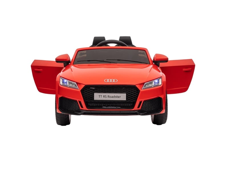  Voiture électrique enfant audi 12v 102x60x44 cm avec télécommande 2,4 g rouge  - Conforama C