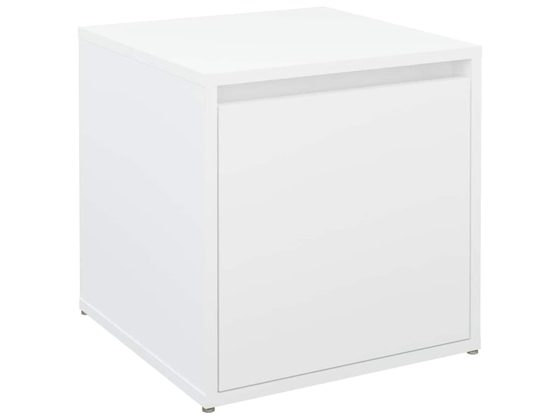  Boîte de rangement bureau blanc 40,5x40x40 cm bois d'ingénierie  - Conforama A
