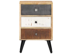 Table de chevet - cabinet de chevet - table de nuit 40 x 30 x 60 cm bois de manguier massif