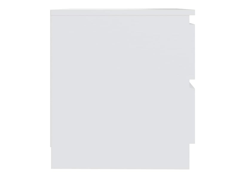  Lot de 2 tables de chevet - cabinet de chevet - table de nuit blanc 50x39x43,5 cm bois d'ingénierie  - Conforama C