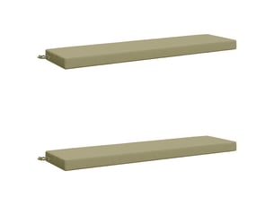Lot de 2 coussins de banc, coussins d'assise soest 100 % polyester vert clair cf57562