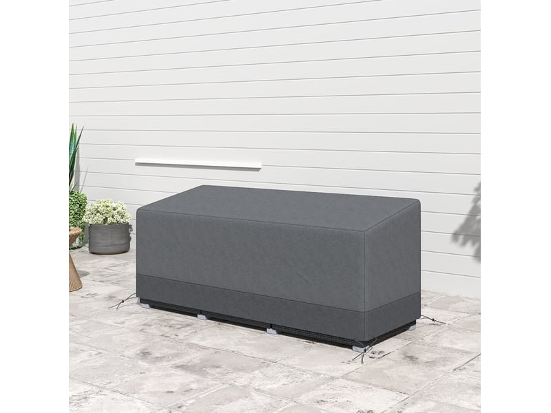  Housse de protection mobilier de jardin 190,5 x 72 x 76 cm – gris clair – imperméable et anti-uv  - Conforama D
