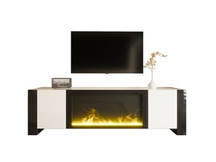 Meuble tv coloris bicolore 165 cm OKWISH  