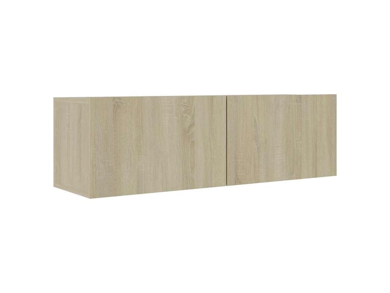  Ensemble de meubles tv 4 pcs chêne sonoma bois d'ingénierie shl43998  - Conforama E
