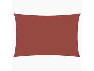 Voile de parasol - voile d'ombrage tissu oxford rectangulaire 2x5 m terre cuite