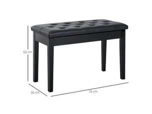 Pouf / repose pied BLOSSOM 02-0707 noir