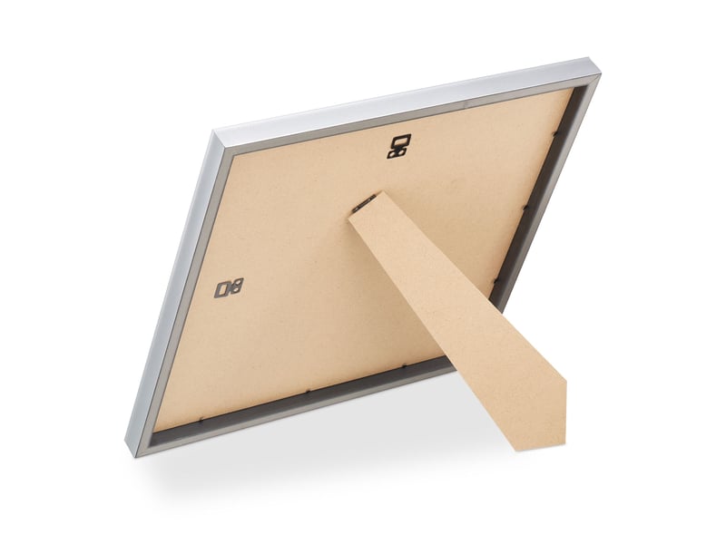  Lot de 2 cadres à photo carrés 41 x 41 x 2,5 cm à poser ou suspendre style moderne en plastique noir 13_0013224  - Conforama C