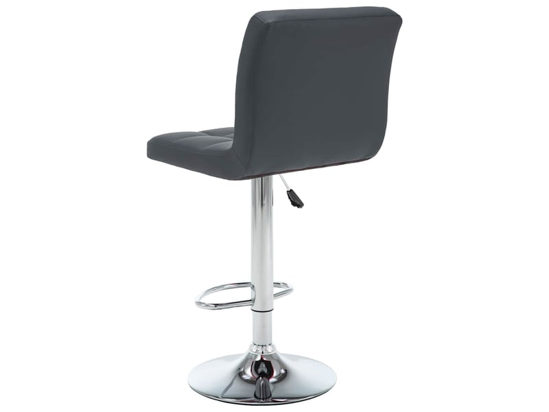  Lot de 2 tabouret de bar, chaise de bar gris similicuir shl24158  - Conforama E