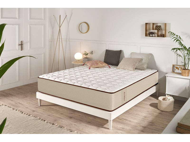  Matelas viscosoft air max brun 27 cm - 110x180 cm - fermeté moyenne- moonia  - Conforama B
