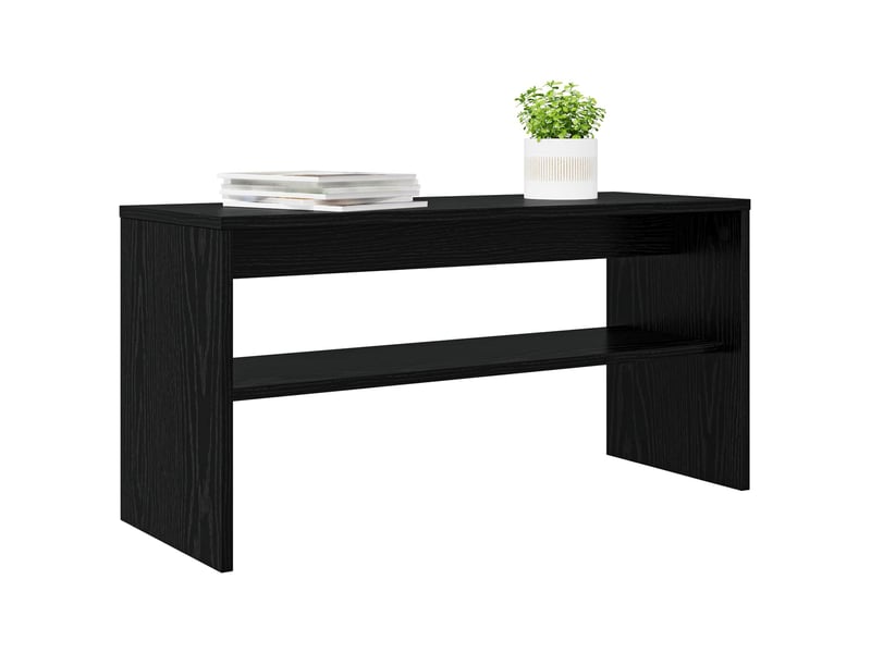  Meuble tv - banc tv - meuble de rangement 80 x 30 x 40 cm chêne noir bois d'ingénierie  - Conforama C