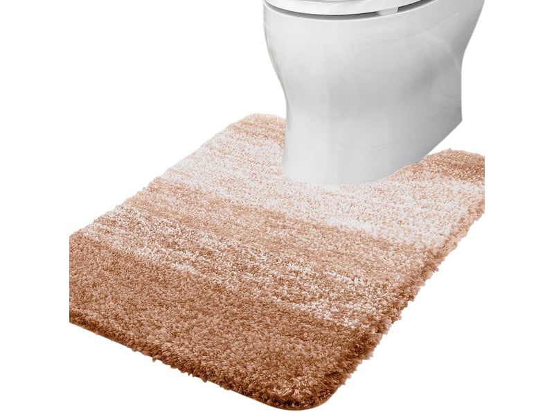  Tapis wc en u en microfibre antidérapant - 20 x 24 pouces - beige  - Conforama A