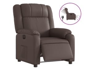 Fauteuil relax électrique <strong></strong> Tissu marron