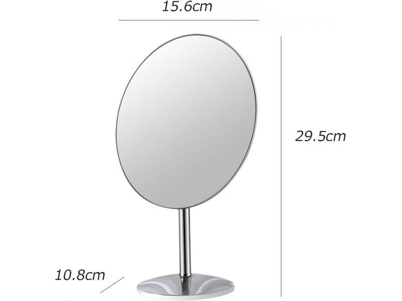  Miroir de coiffeuse, miroir de maquillage de bureau, miroir d'essai pour bijouteriemagasin de soins de la peau (argenté)  - Conforama B