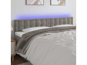 Tete de lit A poser largeur 180 cm <strong></strong> <strong></strong> argenté