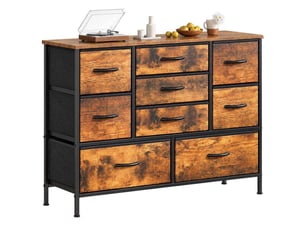 Chiffonnier 9 tiroir(s)    <strong>GENERIC HOME</strong> <strong></strong> coloris marron largeur 100 cm hauteur 76 cm