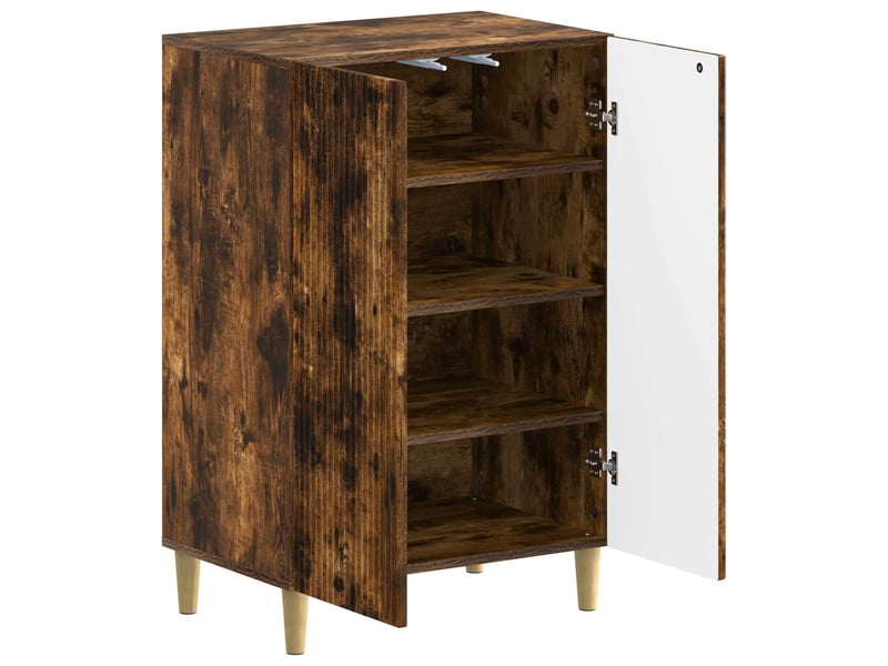  Meuble à chaussure, cabinet à chaussures arnhem 59,5x39,5x90 cm chêne fumé  - Conforama C