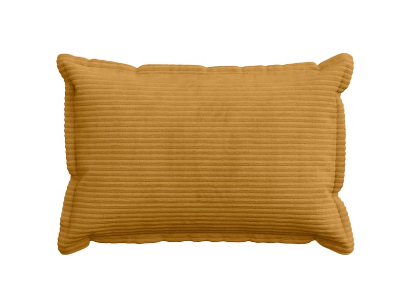 Lot de 6 housses de coussin houten jaune 40 x 60 cm velours côtelé cf49838 - Conforama A