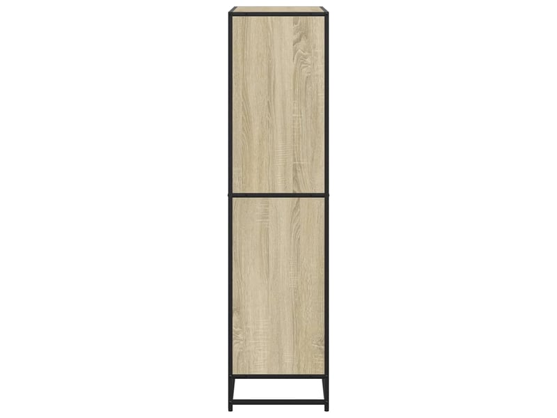  Bibliothèque, meuble de rangement salon chêne sonoma 80,5x35x139 cm bois d'ingénierie  - Conforama E